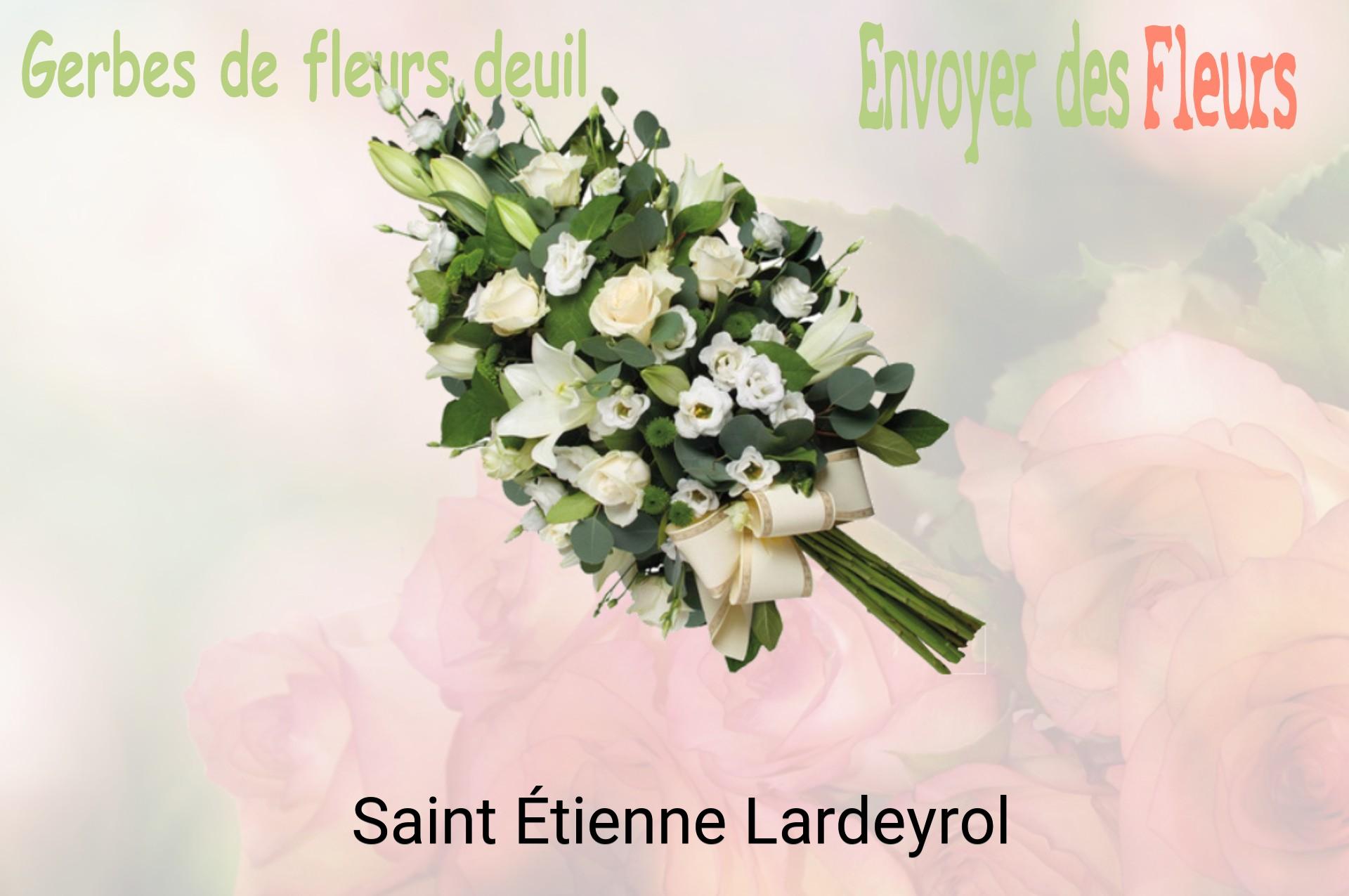 Gerbe de fleurs de deuil livrée à Saint-Étienne-Lardeyrol